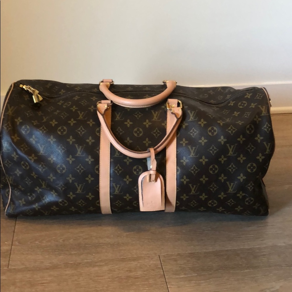 Authentic Louis Vuitton Monogram Keepall 55
